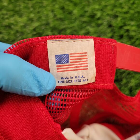 Vintage 1985 Spuds MacKenzie Bud Light Trucker Hat Snapback Made in USA 80s - Picture 10 of 10